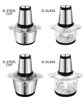 China Factory Price Car Factory Price 304 Multi Function Chopper Electric Meat Grinder Food Processor for sale