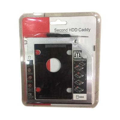 China Aluminum Carriage 9.5mm/12.7mm HDD Second Part Laptop Cart Tray SATA3 Aluminum Hard Drive CD/DVD Cart for sale