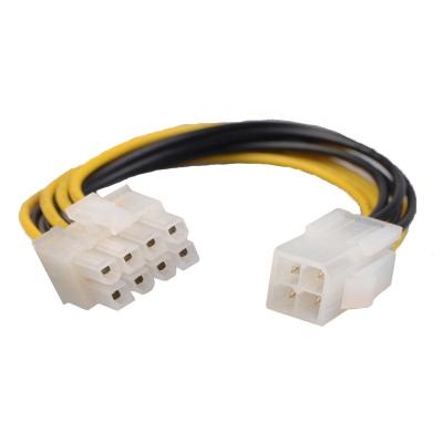 China COMPUTER 4Pin to 8pin cable 4p cpu power supply to 8p male to female cable for motherboard for sale