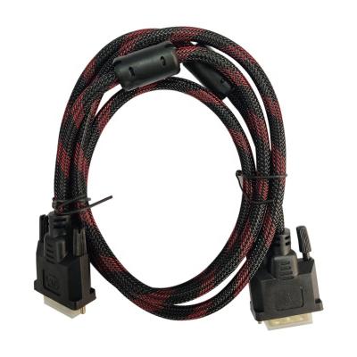 China COMPUTER 15M DVI Cable Male To Male 24+1 DVI-D Computer Cable Red And Black Lynon for sale