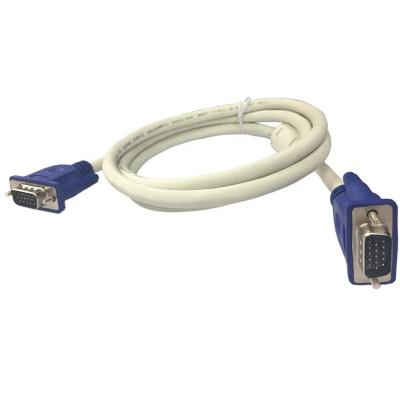 China COMPUTER 5M VGA Cable 3+4 White HD15p Male To Male Computer Cable for sale