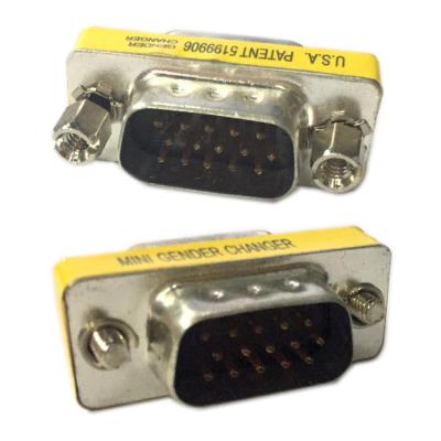 China Transfer Gender VGA Male To Male Adapter HD15P M/M Converter for sale