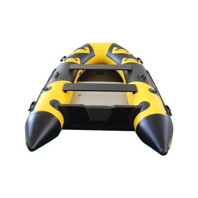 China Fishing Hot Sale 4 Person Inflatable Floor Boat Surfing Aluminum Aluminum Hovercraft for sale