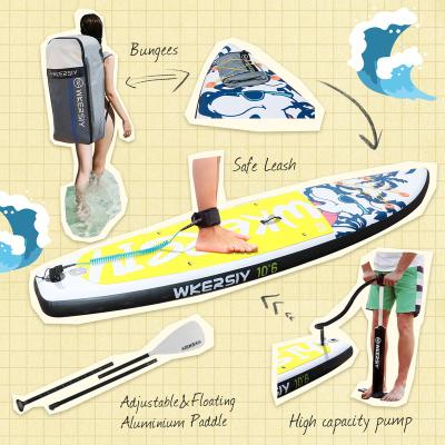 China Unisex Wholesale Fashion Inflatable Paddleboards SUP Standup Paddle Board With Kayak Seat for sale