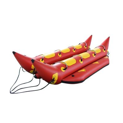 China 2022 CE PVC 6 People Inflatable Banana Boat Playing Racing Boat for sale