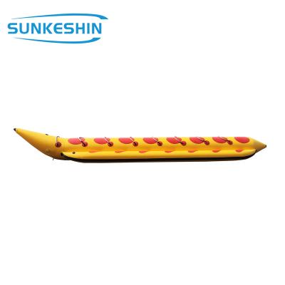 China 2022 Hot PVC Single Body PVC/Hypalon Boat Inflatable Banana Boat for sale