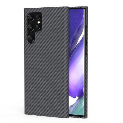 China New Carbon Fiber Full Shockproof Pad Shockproof Hard PC Phone Case For Samsung S22ultra for sale