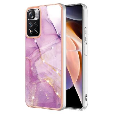 China IMD Shockproof Marble Plating TPU Case For Redmi Note 11 Pro Alder Phone Case Back Cover Case For POCO X3 NFC for sale