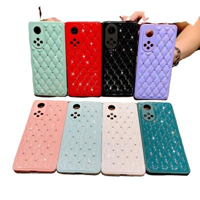 China Luxury Bling Shockproof Glitter 3D Diamond Leather Phone Case For OPPO Reno6/Reno6pro Shockproof Phone Case for sale