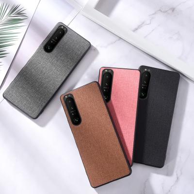 China Shockproof Shockproof Soft TPU Cloth Hard PC Phone Case For Sony xperia 10III /Xperia 5III for sale