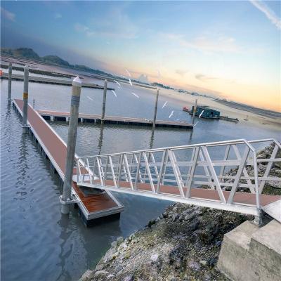 China Easy Installation China Customized Marine Aluminum Gangway For Ship Boat On Floating Jetty for sale