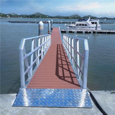 China Easy Installation Lake Floating Docks Rust Proof Teak Decking Aluminum Cover Anchor Fixed for sale