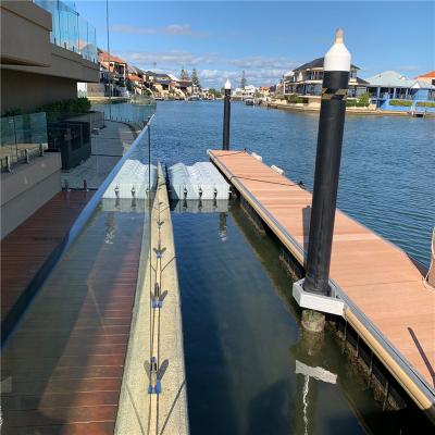 China Easy setup private jetty with decking on sea and floating dock on floating ocean pier for sale