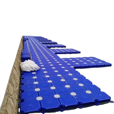 China Easy Installation Plastic Float For Polyethylene Pontoon PVC Material And Blue Color Floating Pontoon Deck for sale