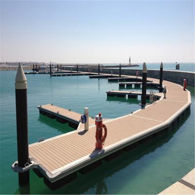 China 2020 Easy Installation On Water Floating Dock Systems Aluminum Pontoon Frame With Heavy Duty Floats for sale