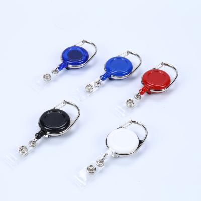 China ABS+ Factory Zinc Alloy Customized Colorful Retractable Plastic Badge Reel Holder Pull Reel for sale