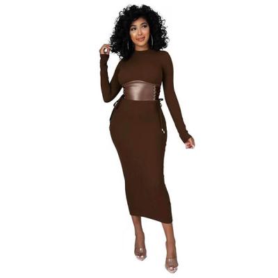 China 2022 NEW Fashion Women Summer Casual Outfits Anti-Static Sexy Club Wear Plus Size Casual Solid Color Tight Women Long Dress Maxi Plu for sale