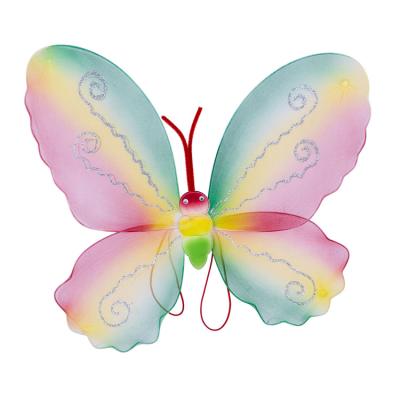 China Wholesale Kids Colorful Holiday Decoration Costume Fairy Butterfly Wings Dress Up Cheap for sale