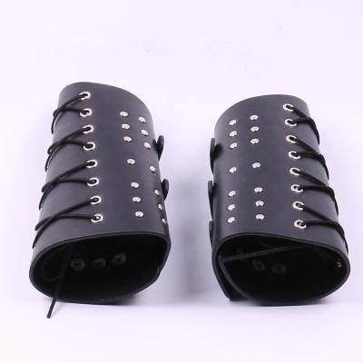 China Faux leather fashion jewelry European and American style knight cuff cosplay accessory set for sale