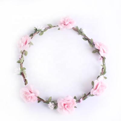 China High Quality Hawaii Necklace Women Festival Flower Head Fashion Holiday Travel DIY Rose Flower Garlands Hawaii Beach Decorative Gifts Latest for sale