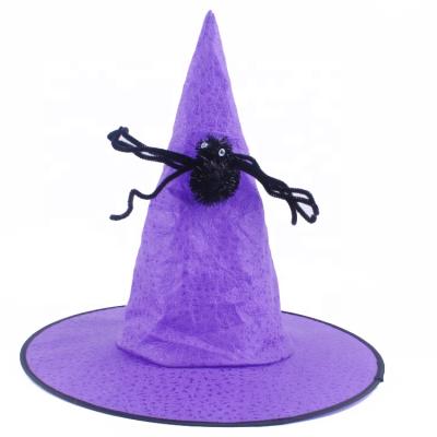 China Bulk Sale China 3 Colors Character Halloween Witch Hat Supplies Witch Hat The Spider for sale