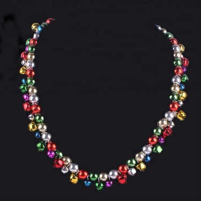 China Belle Atmosphere Holiday Christmas Masquerade Party Bell Necklace Colorful Bar Orgy Party Necklace for sale