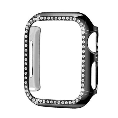 China Fanshion For Apple Watch Diamond PC Plated Watch Case For Apple Watch Case 38mm 40mm 42mm 44mm For iwatch Case for sale