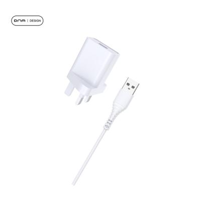 China Fast Charging Speed ​​Universal UK Plug In Single 3 Pin Mains USB Wall Charger Adapter Usb Travel Phone Charger Charging For iPad 7 Samsung S9 iPhone X 8 for sale