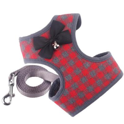 China Factory Sustainable Mesh Pet Puppy Comfort Padded Soft Invest Dog Leashes and Chest Harness for sale