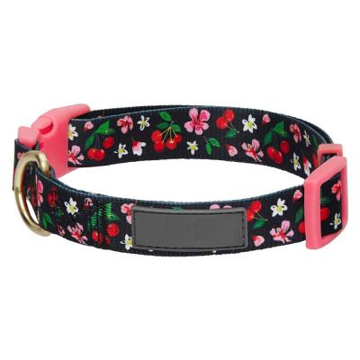 China Best Selling 10+ Sustainable Styles Spring Scent Floral Personalized Dog Collars for sale