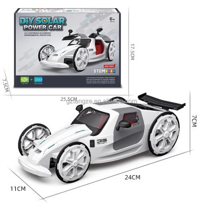 China Teens Solar Powered Kids Girls Boys Car Toy Educational Experiment DIY Kit Science Powered Set Age of Creation ABS Robots To Build for sale