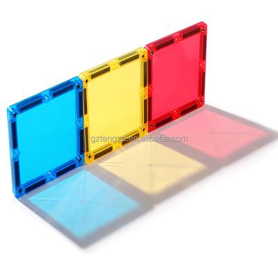 China ABS 32 Pcs Factory Directly Learning Supply Educational Safe Magnetic Building Blocks Colorful Window Building Blocks Toys for sale