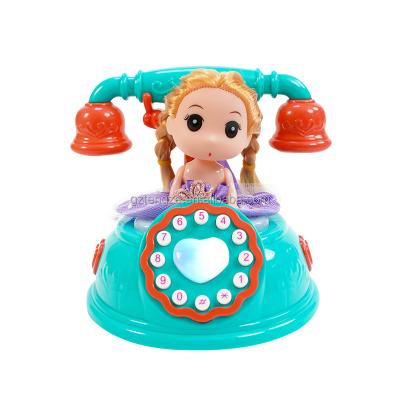 China ABS baby phone music land line toy for kids minnie mouse car shapes instrument percussion music lights toys for sale