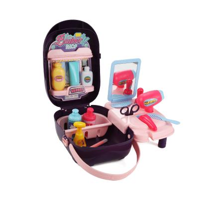 China ABS Factory Sell Educational Hairdressing Toy K-003H Kids Hairdressing Jewelry Set Toys For Girl Children for sale