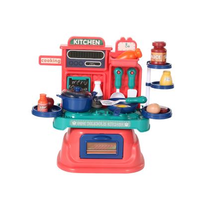 China Hot Selling ABS China Wholesale Kitchen Diy Toys K-004B Pretend Kitchen Toy Kit Puzzle Game Children Kids Game for sale