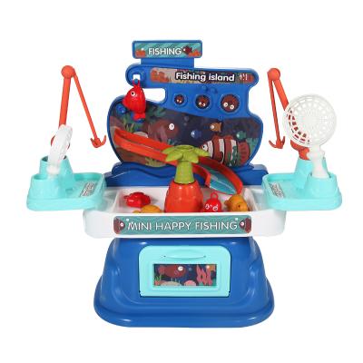 China ABS Competitive Price K-004C Puzzle Game Fishing Toy Set Magnetic Fishing Game Kids Fishing Set Toy For Children for sale