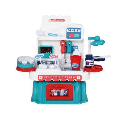 China ABS High End Early Education Hospital Pretend Play Set Toys Kids Medical Dentist K-004G Toys Hot Selling Puzzle Game for sale