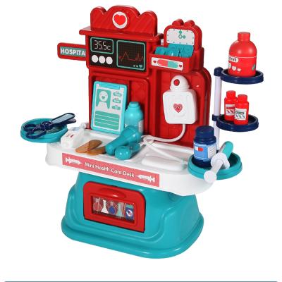 China Premium Quality ABS Doctor Toy Medical Hospital Pretend Playset Doctor Toy K-004H Set Set Medical Suitcase Toy For Children for sale