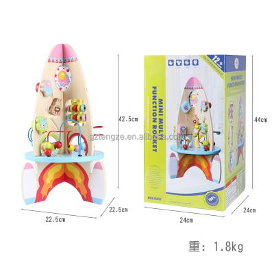 China Wooden Multifunctional Winding Mini Special Education Pretend Toy Maker Cute Kitchen Knife Set With Wooden Kitchen Block Toys for sale