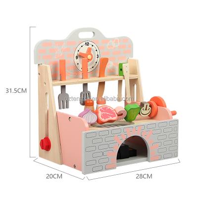 China Kids Wooden Cabinets Store Free Standing Barbecue Spice Rack Utensils Set For Kitchen Amazon Toys for sale