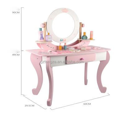 China Solid Wooden ABS Dresser Vegetable Doors Cabinets Pretend Play Cutting Board Kitchen Tools Toy Set for sale