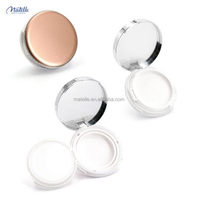 China Recyclable corrugated up air private bb case gold rose silver custom round cushion case with mirror for sale