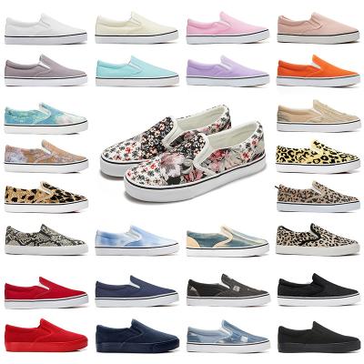 China Round VULCANIZATIO Custom Canvas Shoes Women Casual Canvas Trendy ShoesWholesale Chinese Factory Supplier  Custom Canvas Slip On Shoes for sale