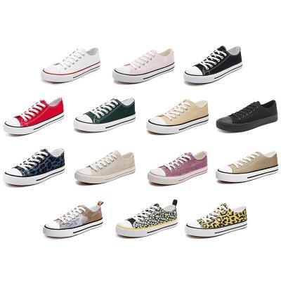 China Round VULCANIZATION China Supplier New Model Canvas Shoes Classic Custom Canvas Shoes Women Casual Canvas Trendy Shoes for sale