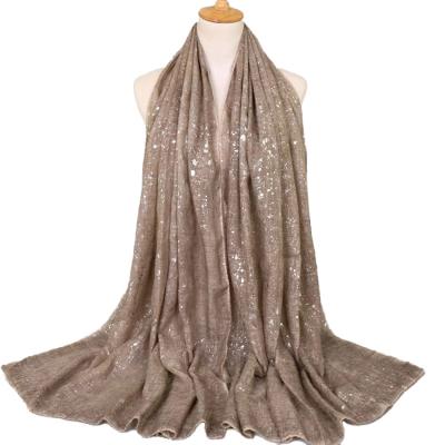 China Soft Elegant Luxury Cotton Scarf Shawl Viscose Decorate Plaid Muslim Pashmina Dubai Arab Hijab Scarf for sale