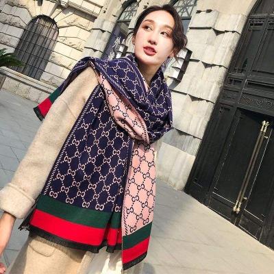 China Pakistan Low Price Soft Elegant Hijab Girls Luxury Ladies Fashion Scarf Knitted Polyester Woman Knit Winter Women Female Shawl For Women Winter for sale