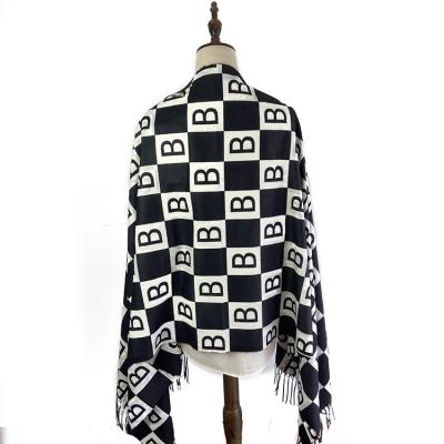 China Soft Elegant Luxury Ladies Thicken Tassel New Arrivals Lady Top Fashion Popular Warm Winter Women's Shawl for sale