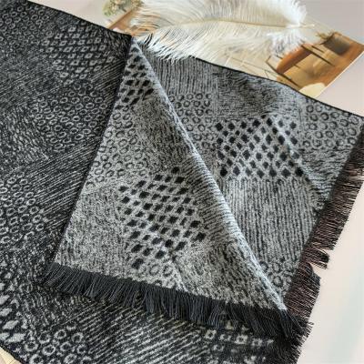 China Fashion Luxury Elegant High Quality Soft Long Man Feeling Cashmere Wholesale Winter Pashmina Thick Scarf for sale