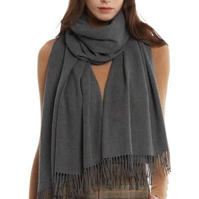 China Soft Elegant Luxury Women's Winter Scarf Cashmere Feel Pashmina Shawl Wraps Soft Warm Cover Up Scarves For Women for sale