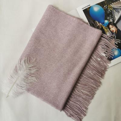 China New Designer Warm Soft Pashmina Neck Scarves Shawl Blanket Ladies Plaid Tassel Cashmere Winter Elegant Soft Luxury Scarf For Women for sale